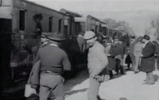 Man at the train platform